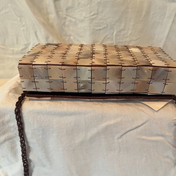 Uno Alla Volta -- Mother of Pearl Tiled Clutch -- New with Tags - Picture 6 of 11
